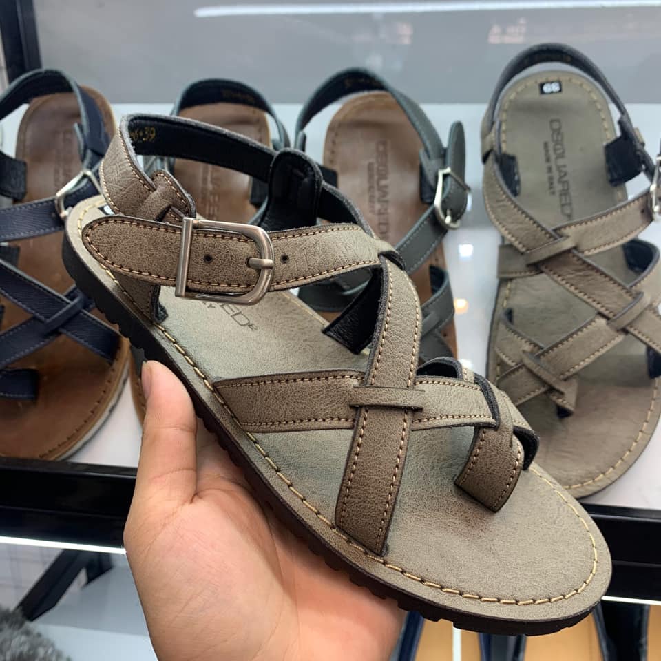 Dép Sandal Da Nam_ Dép Sandal Quai Hậu Nam Cao Cấp 2023