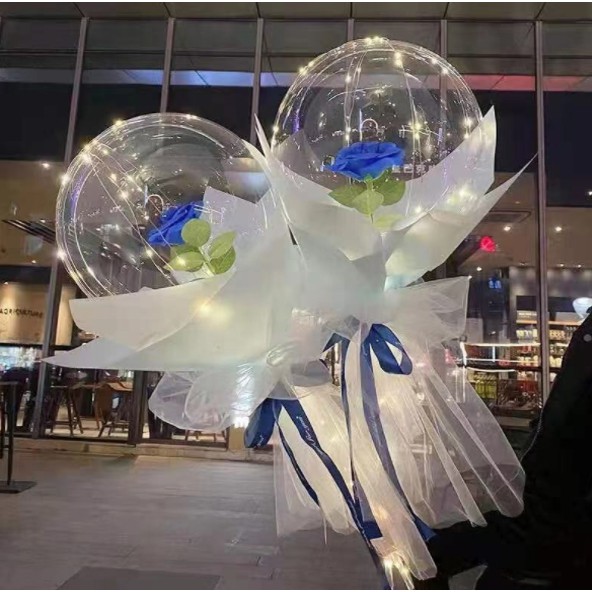 BONG BÓNG HOA HỒNG CÓ ĐÈN LED TRANG TRÍ 27
