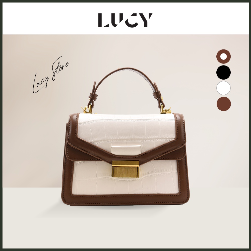 Túi xách nữ đẹp quai chéo túi đeo vai da PU phong cách Hàn Quốc Lucy Store