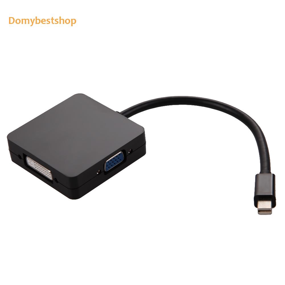 Mini Display Port DP Thunderbolt to DVI VGA HDMI Adapter Cable