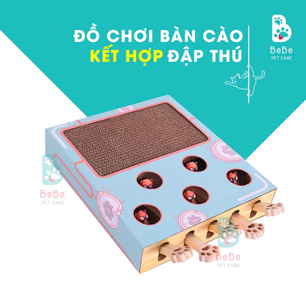 [Siêu Đáng Yêu - Kèm Catnip] Đập Chuột Kết Hợp Cào Móng - Đồ Chơi Cho Các Boss Mèo