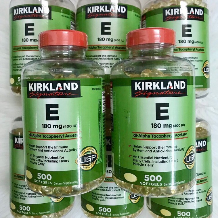 Thực Phẩm Bổ Sung Vitamin E Kirkand Vitamin E 400IU 500 Viên