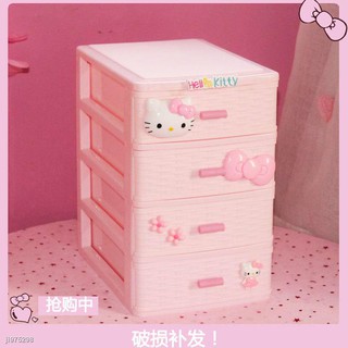 ✨Lưu Trữ Đa Năng✨ Hộp Đựng Trang Sức Nhiều Ngăn Kéo Hình Hello kitty
