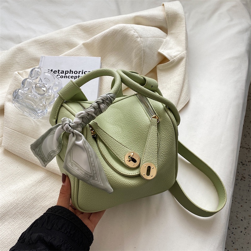 Túi Đeo Vai Bằng Lụa Màu Trơn Thời Trang Cho Nữ