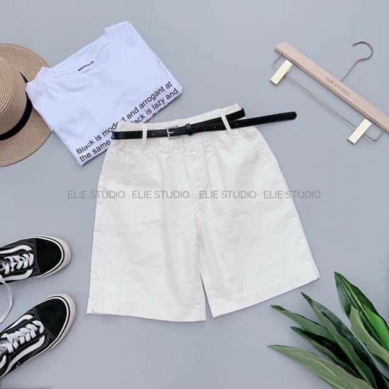 Quần shorts nữ vải kaki dày dặn