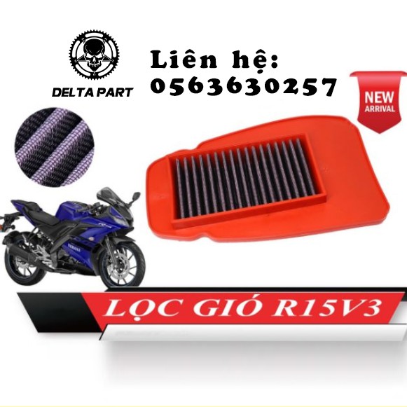 Lọc gió R15 V3 SUM RACING chính hãng cao cấp