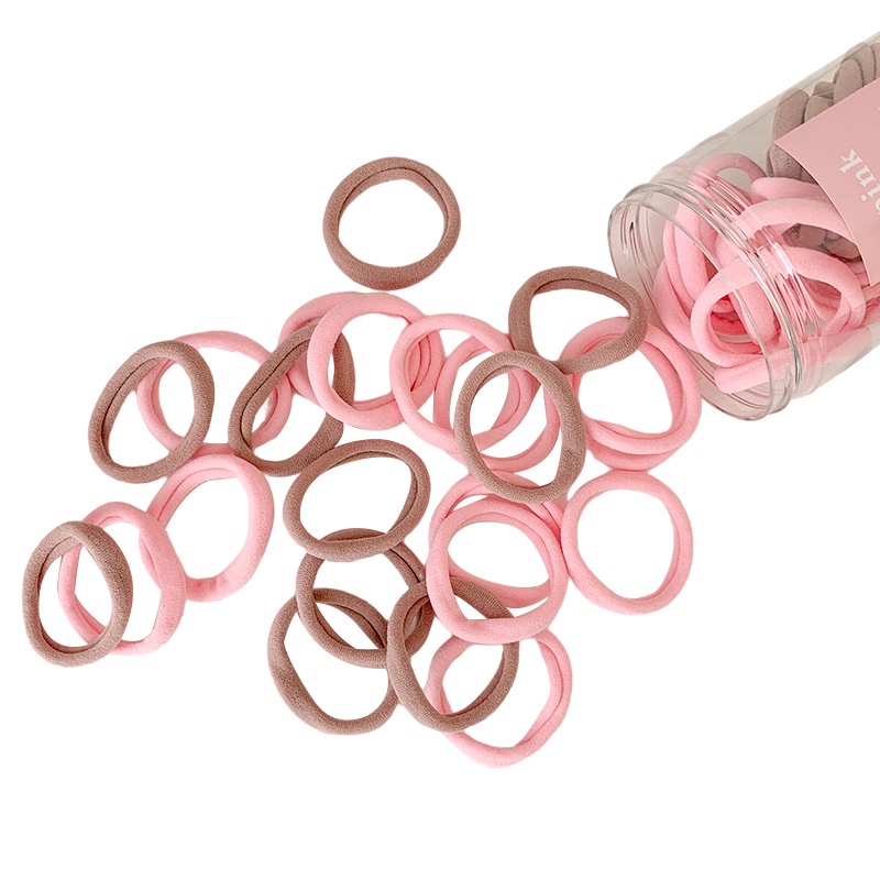 Set 50 Dây Cột Tóc Co Giãn Màu Sắc Ngọt Ngào Thời Trang Cho Nữ