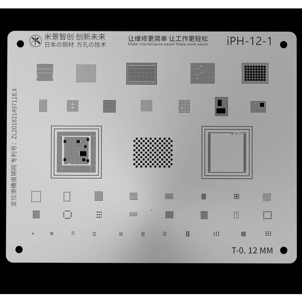 Vỉ iPH-12-1 làm chân i.Phone XS/ XS Max đủ ic hãng Mijing