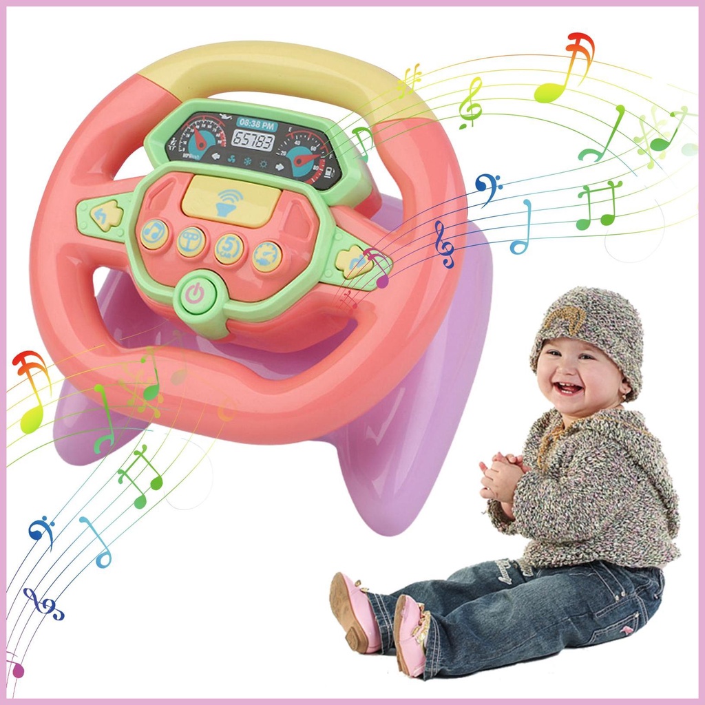 Vô Lăng Xe Hơi Có Đèn Và Nhạc Cho Trẻ Mẫu Giáo