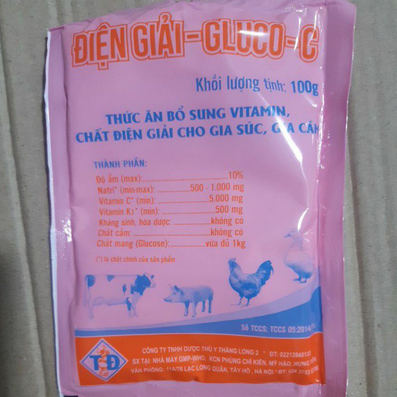 Điện giải Gluco C 100g