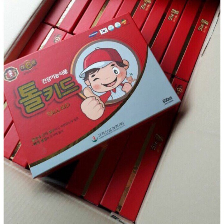 Hồng Sâm Baby Trẻ Em Tall Kid Hàn Quốc hộp 30 gói