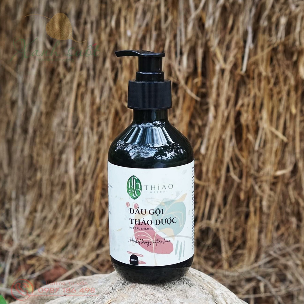 [ThiẢo Herbal] Gội Đầu Thảo Mộc- Dễ Gội, Thơm Tóc, Đậm Hương Nhu, Vỏ Bưởi,Dưỡng Tóc Suôn Mượt- Herbal Shampoo [Xanh Suốt