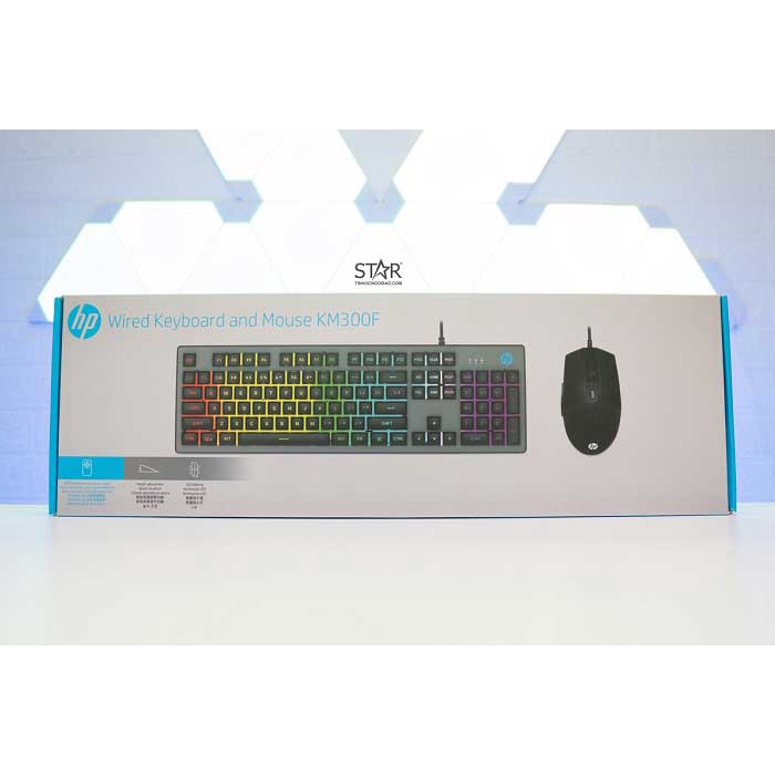 Combo Bàn phím + Chuột HP KM300F LED Có dây USB Chuyên game