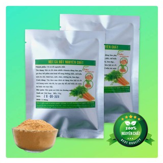 Bột Cà Rốt Nguyên Chất Chợ Quê Gói 20gr/50gr/100gr