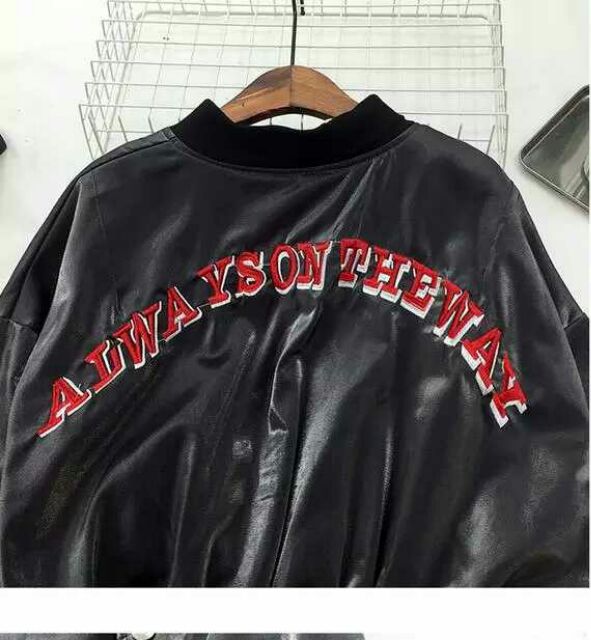 Áo bomber xám bạc cực đẹp