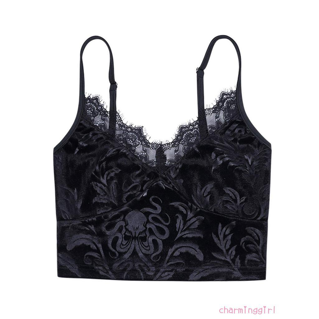 Áo Hai Dây Phối Ren Phong Cách Quyến Rũ Cho Nữ