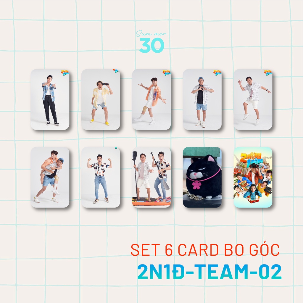 Sum.mer30 - SET 9 CARD BO GÓC 2 ngày 1 đêm các thành viên mới nhất