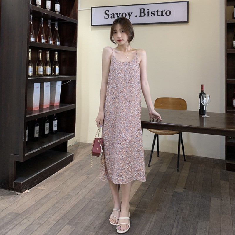 Váy hoa nhí vintage đi biển siêu xinh