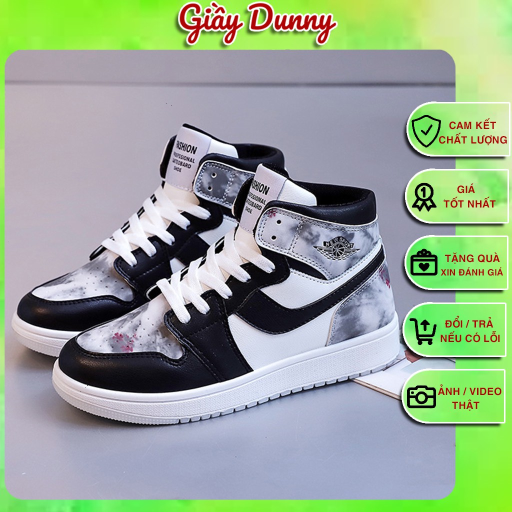 [Ảnh + Video Thật] Giày Nữ Air Jordan Cổ Cao Dạ Quang, Giày Xám, Hồng, Xanh Hot Hit 2021