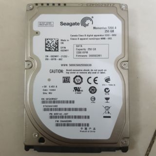 Hdd laptop 250gb 7200rpm cũ