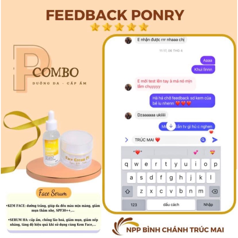 SERUM PONRY CHÍNH HÃNG 30ML DƯỠNG ẨM DA, GIÚP DA MỊN MÀNG, CĂNG BÓNG TẶNG KÈM QUÀ