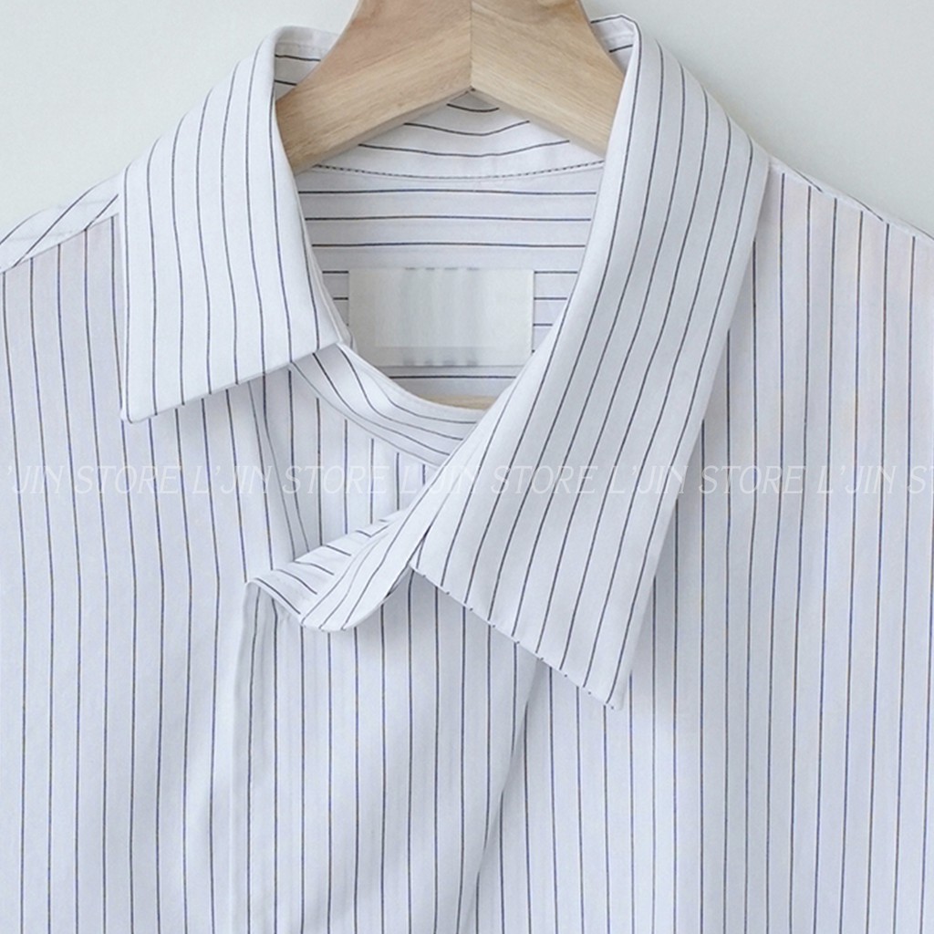 SƠ MI NÚT CHÉO, SƠ MI NAM KẺ DỌC ĐI HỌC ĐI LÀM ĐI CHƠI - LJINSTORE | BigBuy360 - bigbuy360.vn