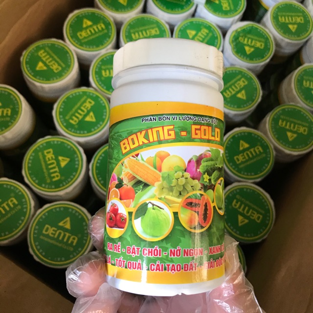 Phân bón vi lượng dạng bột BOKING- GOLD dùng cho hoa hồng cây quanh nhà