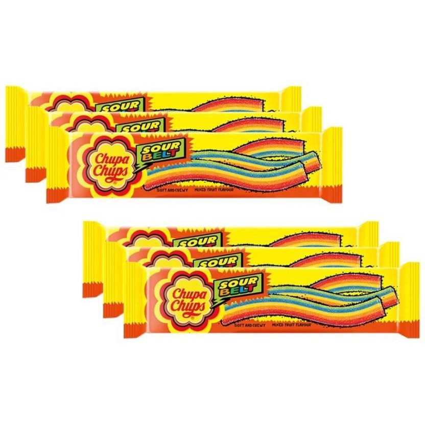Kẹo dẻo cầu vồng 1 Mét Chupa chups mềm dẻo - Kẹo Dẻo Chupa Chups  Hương Trái Cây Gói 24gr.