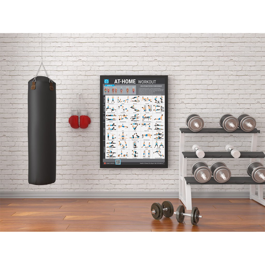 Poster Fitness At Home - Tập GYM tại nhà hiệu quả