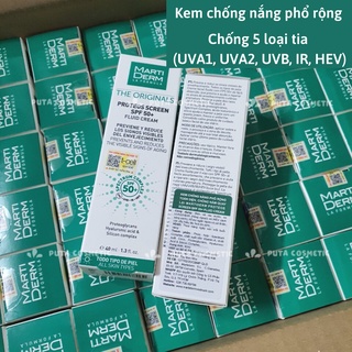 Kem chống nắng phổ rộng Martiderm The Originals Proteos Screen SPF50+ Fluid Cream 40ml