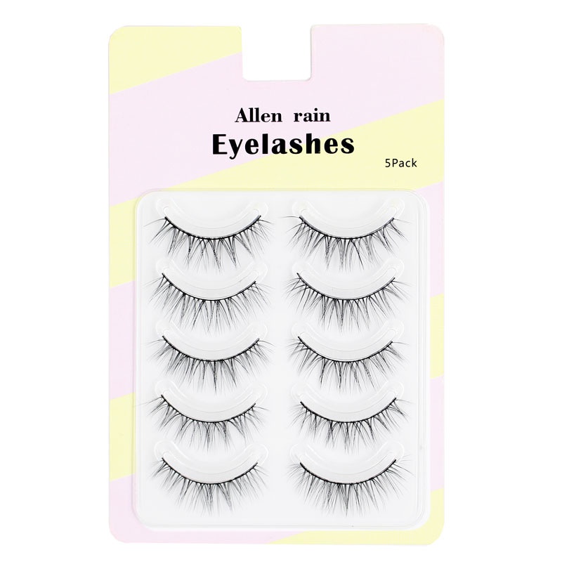 Set 5 Cặp Lông Mi Giả Cong Dài Tự Nhiên Trang Điểm Mắt To Hàng Ngày