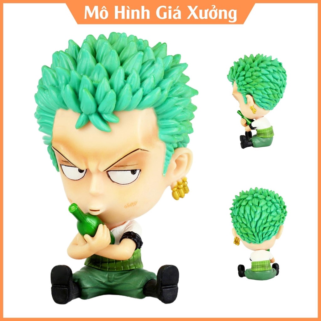 Mô hình One Piece chibi Zoro cực dễ thương cao 9cm , figure one piece , mô hình giá xưởng