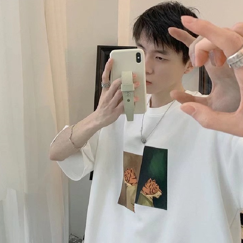 Áo Thun Tay Ngắn Cổ Tròn Dáng Rộng In Họa Tiết Hoạt Hình Thời Trang Mùa Hè Cho Nam Và Nữ Size M-8XL