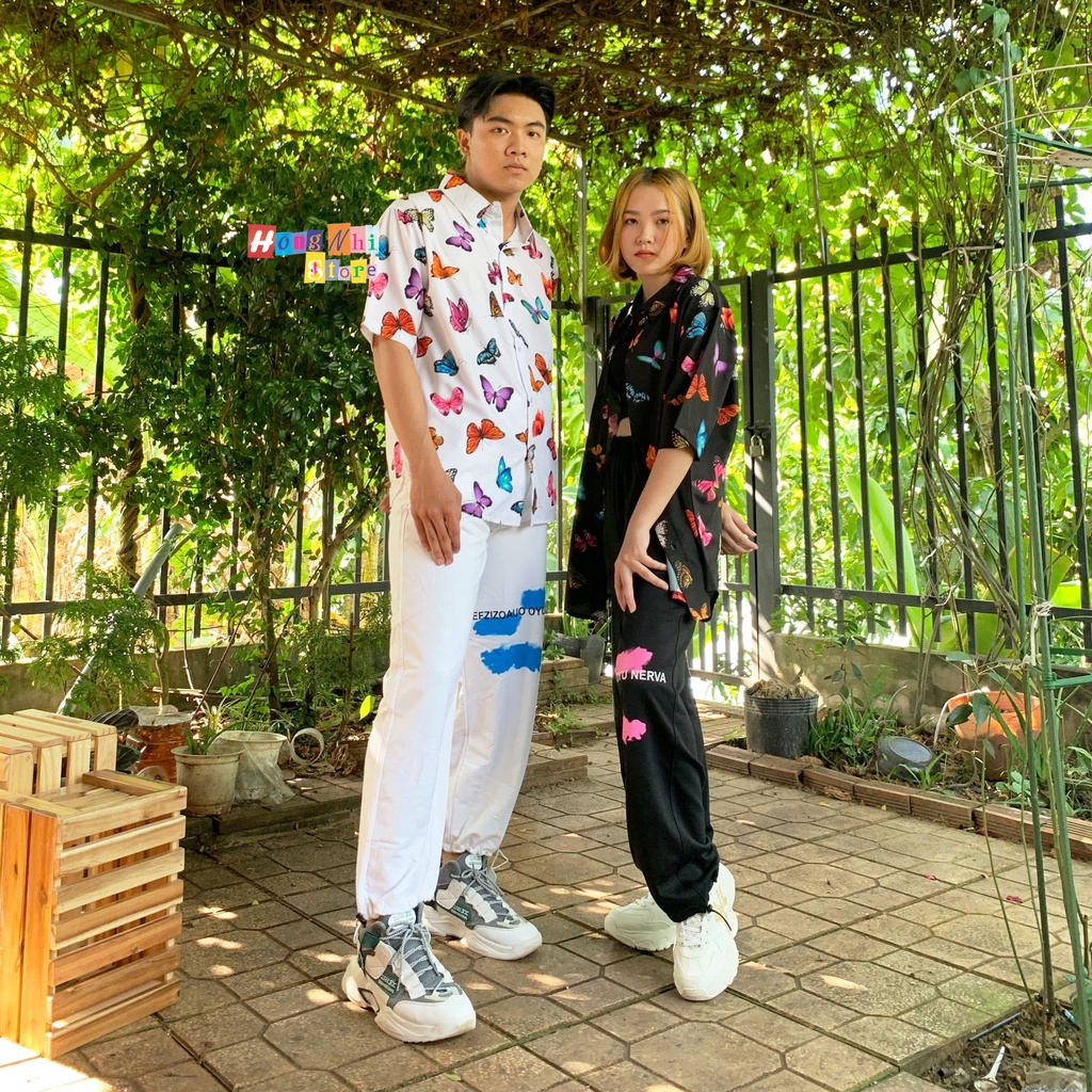 Quần Jogger Line Ulzzang Unisex Jogger Dây Rút Lai In Hình Ống Rộng Dài - MM