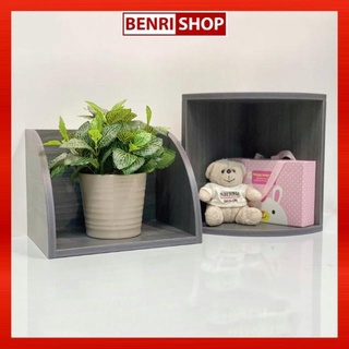[Tặng Quà] Kệ Gỗ Trang Trí Đa Năng Hình Quạt Đặt Bàn Hoặc Treo Tường BENRI SHOP
