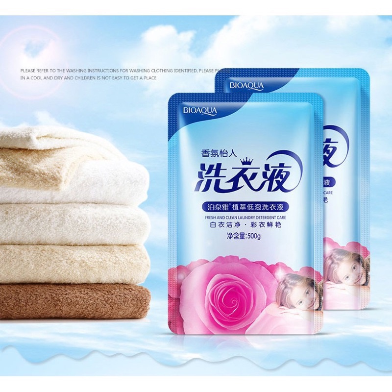 [FREESHIP] Nước giặt máy giặt cao cấp Bioaqua hương hoa hồng, xã quần áo mềm mịn và thơm lâu