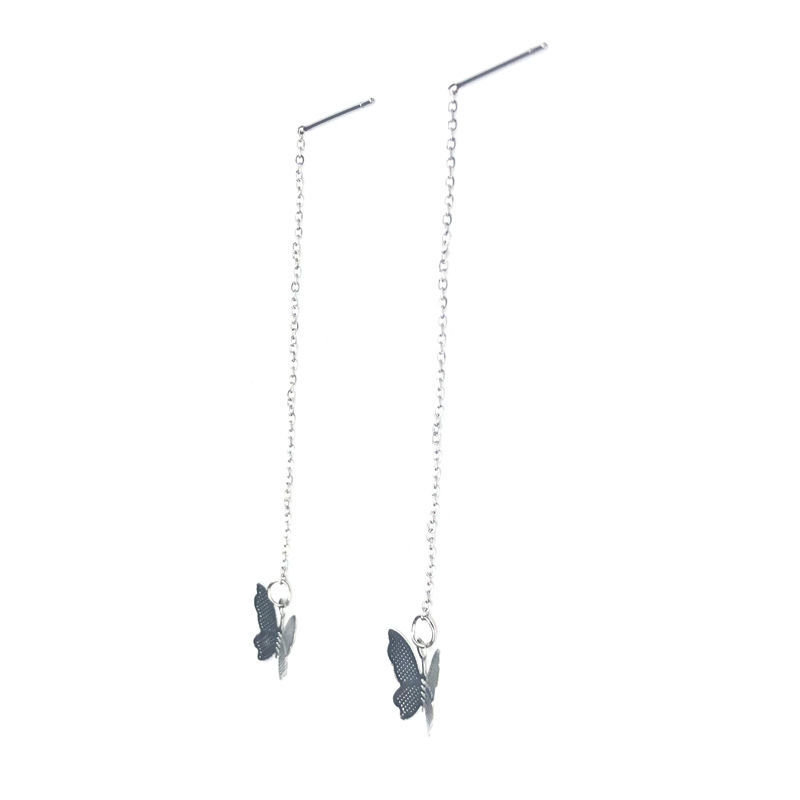 Khuyên tai 22440 hình bướm nhỏ tươi mới thanh lịch độc đáo phong cách tiên nữ dịu dàng