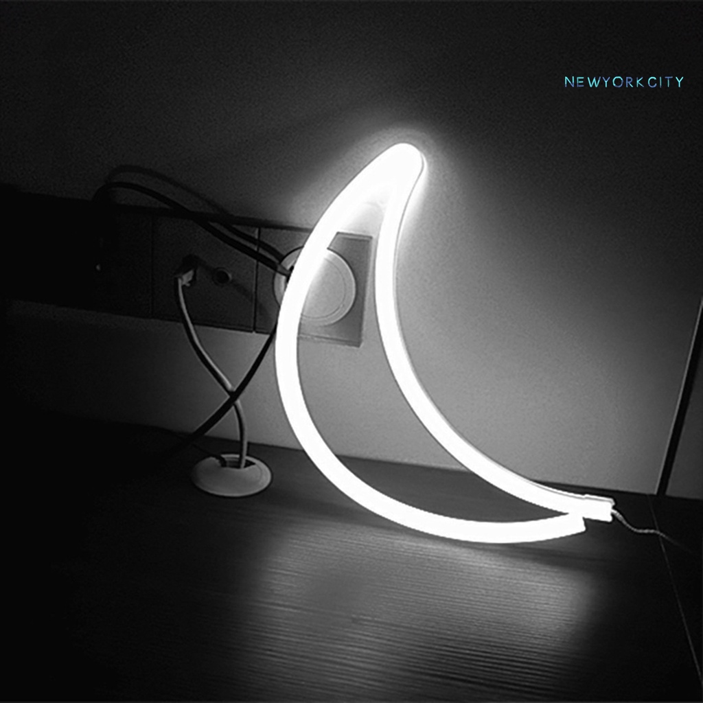 Đèn LED Neon Hình Mặt Trăng / Cầu Vồng / Hoạt Động Bằng Pin Cổng USB Trang Trí Phòng