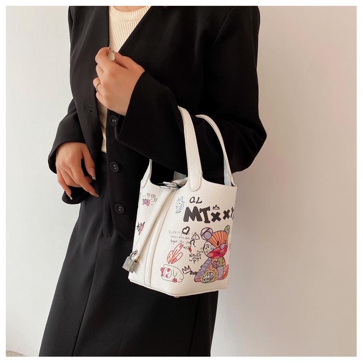 Túi Đeo Vai Họa Tiết Hoạt Hình graffiti Thời Trang Cho Nữ