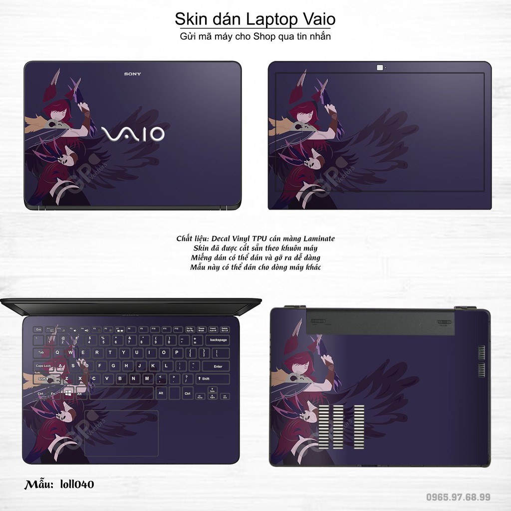 Skin dán Laptop Sony Vaio in hình Liên Minh Huyền Thoại _nhiều mẫu 5 (inbox mã máy cho Shop)