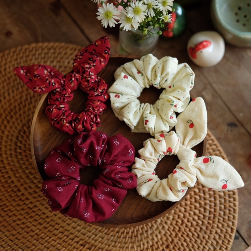 Scrunchies Set 99k ngẫu nhiên🍄🌿🪴🍂🍀