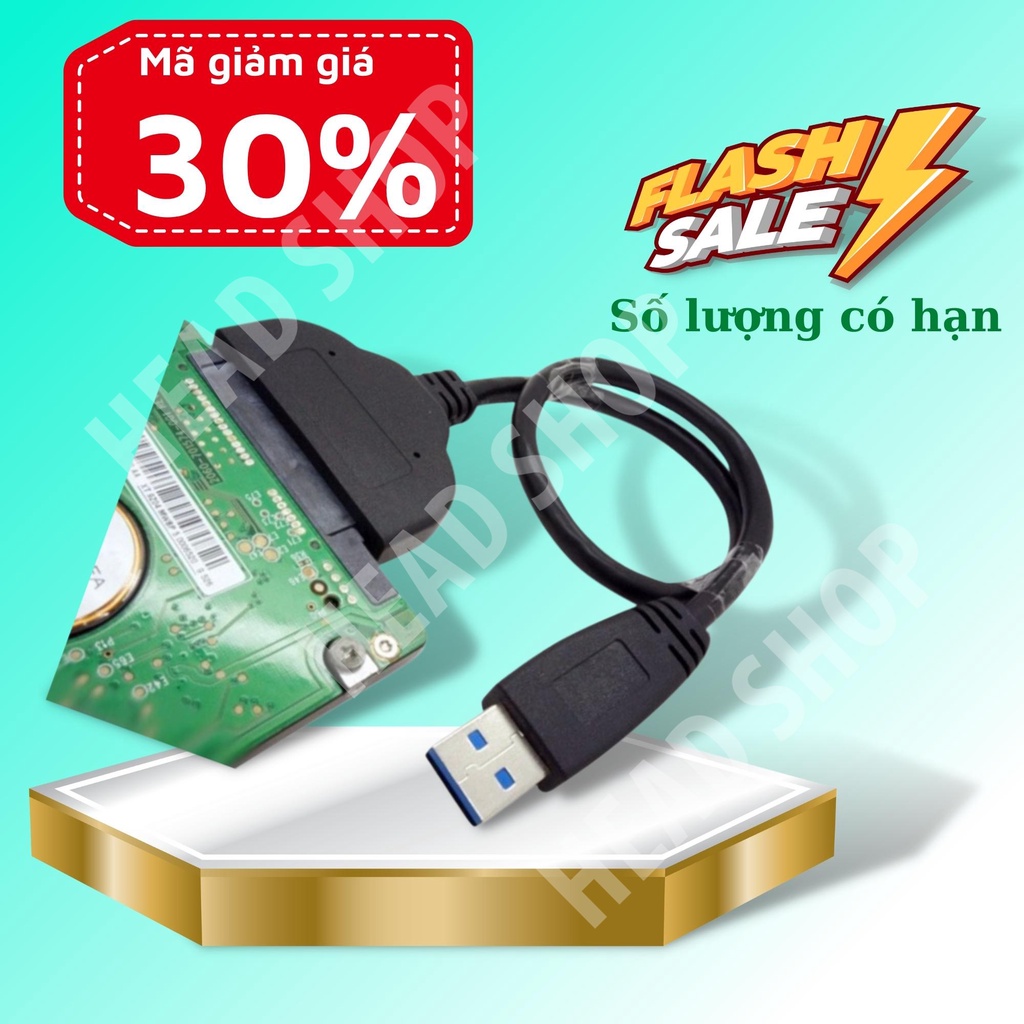 Cáp chuyển Sata to USB 3.0 cho HDD SDD 2.5 inch ( Gía sập sàn ) HEAD SHOP