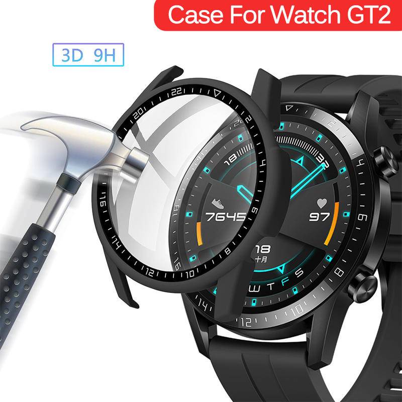 Ốp tích hợp kính cường lực bảo vệ màn hình cho Huawei Watch Gt 2 Pro Gt2 Pro Gt 2e 2 E 46mm / 42mm
