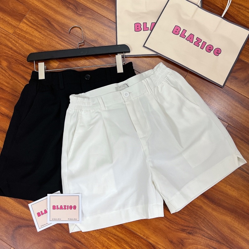 Set sơmi trắng Blanc + quần short trắng Blaziee