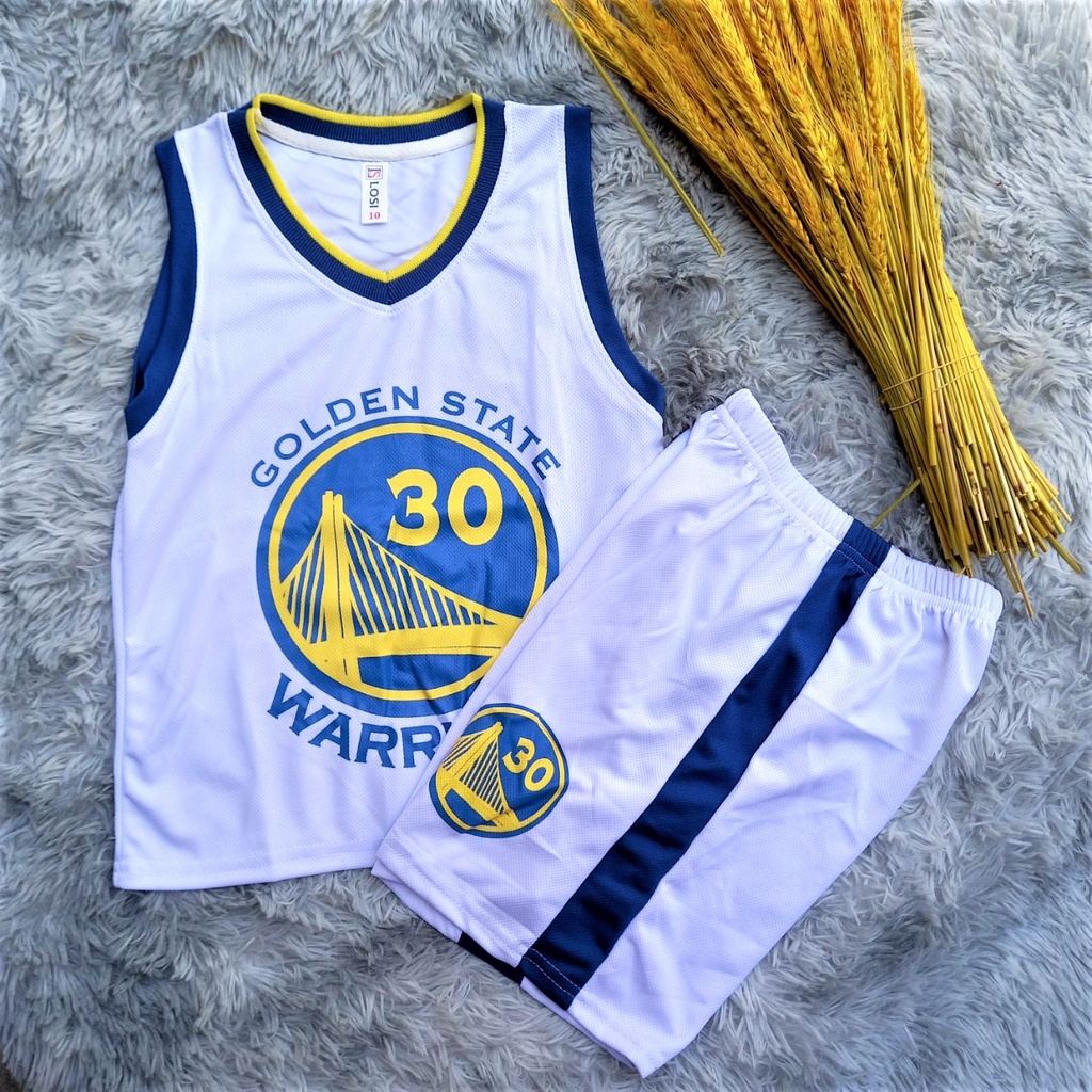 Bộ đồ bóng rổ cho bé trai mẫu hot 2021 - hàng cao cấp - chuẩn xuất khẩu LOSI GOLDEN STATE 2022