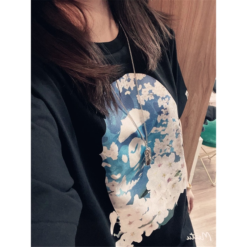 Áo Tee Bape x Sakura hoa anh đào Xanh , Áo Thun Bape Shark Cá mập, chất liệu Cotton, màu đen BapeVN