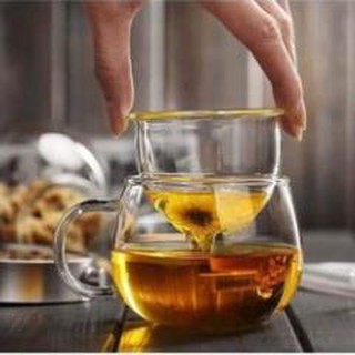 [TRÀ CAO CẤP XUẤT KHẨU] Tách lọc trà thủy tinh cá nhân