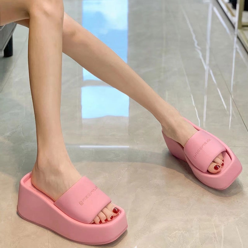 Dép Sandal Đế Dày Cao Chống Trượt Mùa Hè Kiểu Mới Dành Cho Nữ