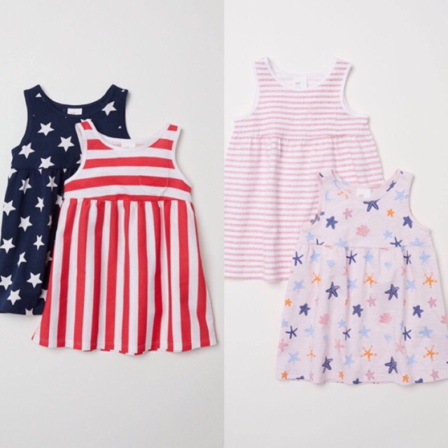 SET VÁY COTTON bé gái H M us