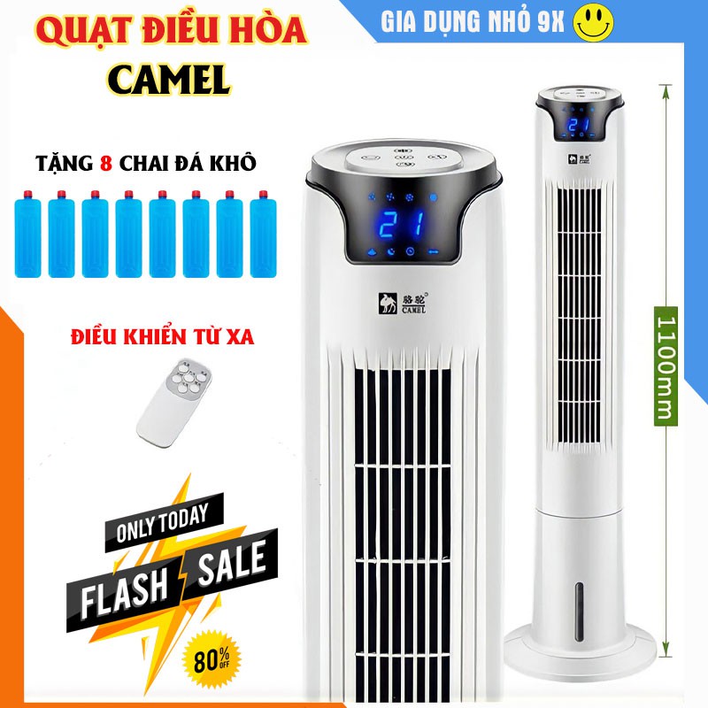 Quạt điều hòa không khí CY-SF06, quạt điều hòa cây - Siêu Mát - Gọn Nhẹ Dễ Di Chuyển - TẶNG 8 CHAI ĐÁ KHÔ